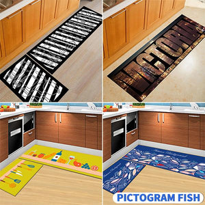 🎉Big Sale - Kitchen Printed Non-Slip Carpet ( 🔥Buy 1 Get 1 Free🎁 )