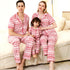 Family Matching Red Print Family Pajamas Set