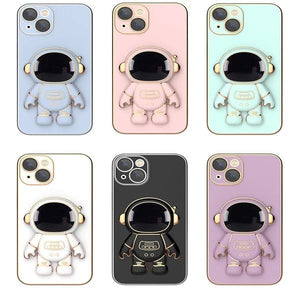 🎉2023 New Phone Promotion 30% Off  - Astronaut Electroplated Hidden Stand Cover