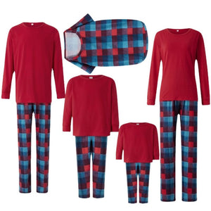 「🎄Xmas Sale - 40% Off」Family Matching Red Plaid Home Family Look Pajama Set
