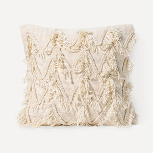 Fringed Chevron Pillow Cover