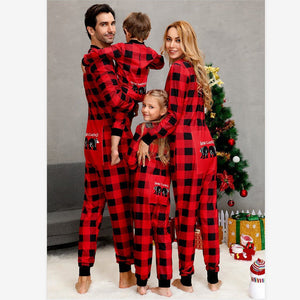 Classic Christmas Buffalo Plaid Family Matching Pajamas Sets