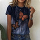 Women's T shirt Butterfly Sparkly