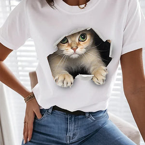 Women's T shirt Cotton  3D