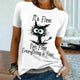 Women's T shirt Funny Kitten