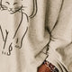 Women's T shirt Stick Cat